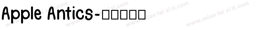 Apple Antics字体转换